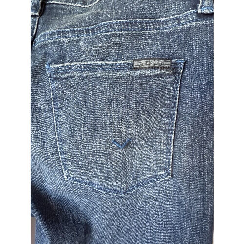 Hudson Womens Skinny Jeans Natalie Size 27 Blue Dark Wash Mid Rise 27x28 Great​​ - Picture 4 of 10